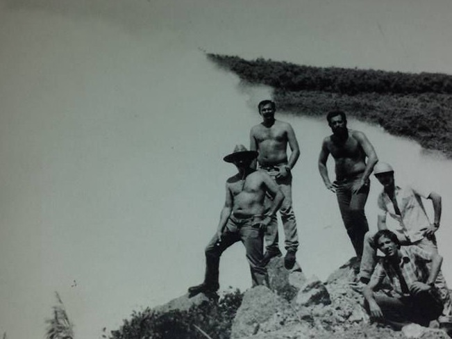 Filmación en las montañas de Cuba